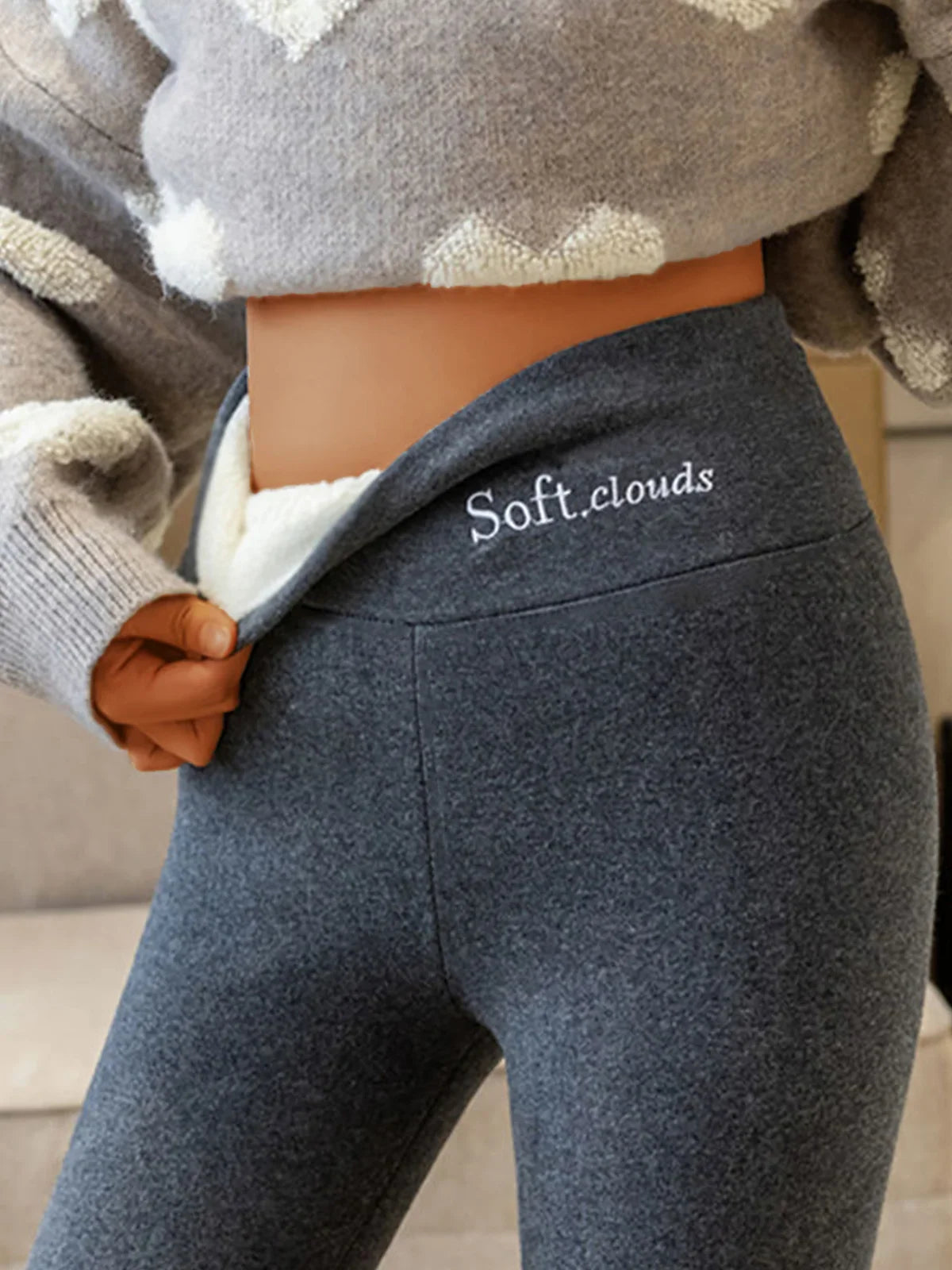 Cloudy Fleece Lined Leggings - Achetez 1, Recevez 2