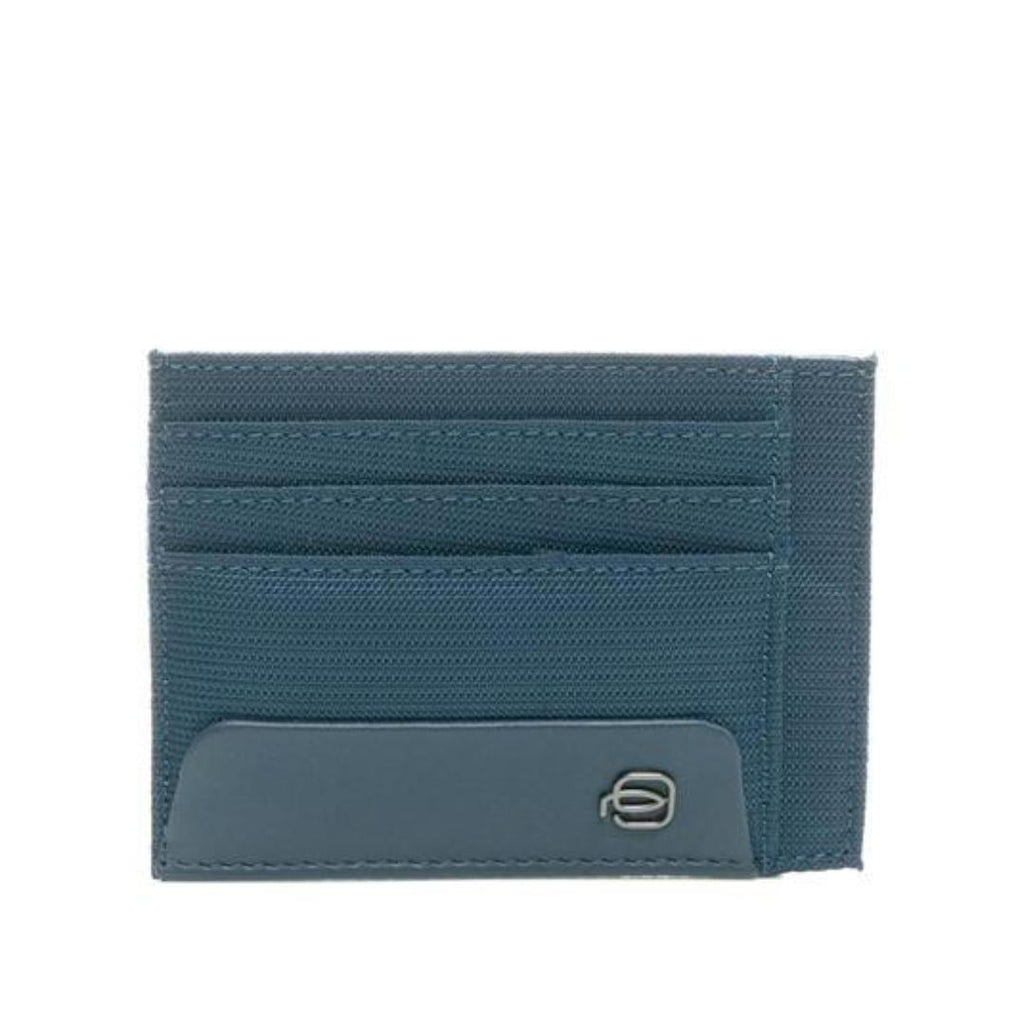 MACBETH Porta Carte in Pelle e Tessuto