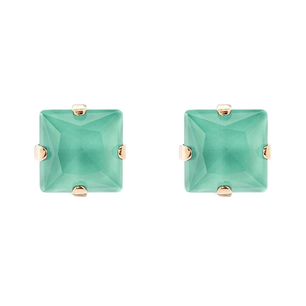 Piccoli Orecchini con Cristallo Quadrato Sirens