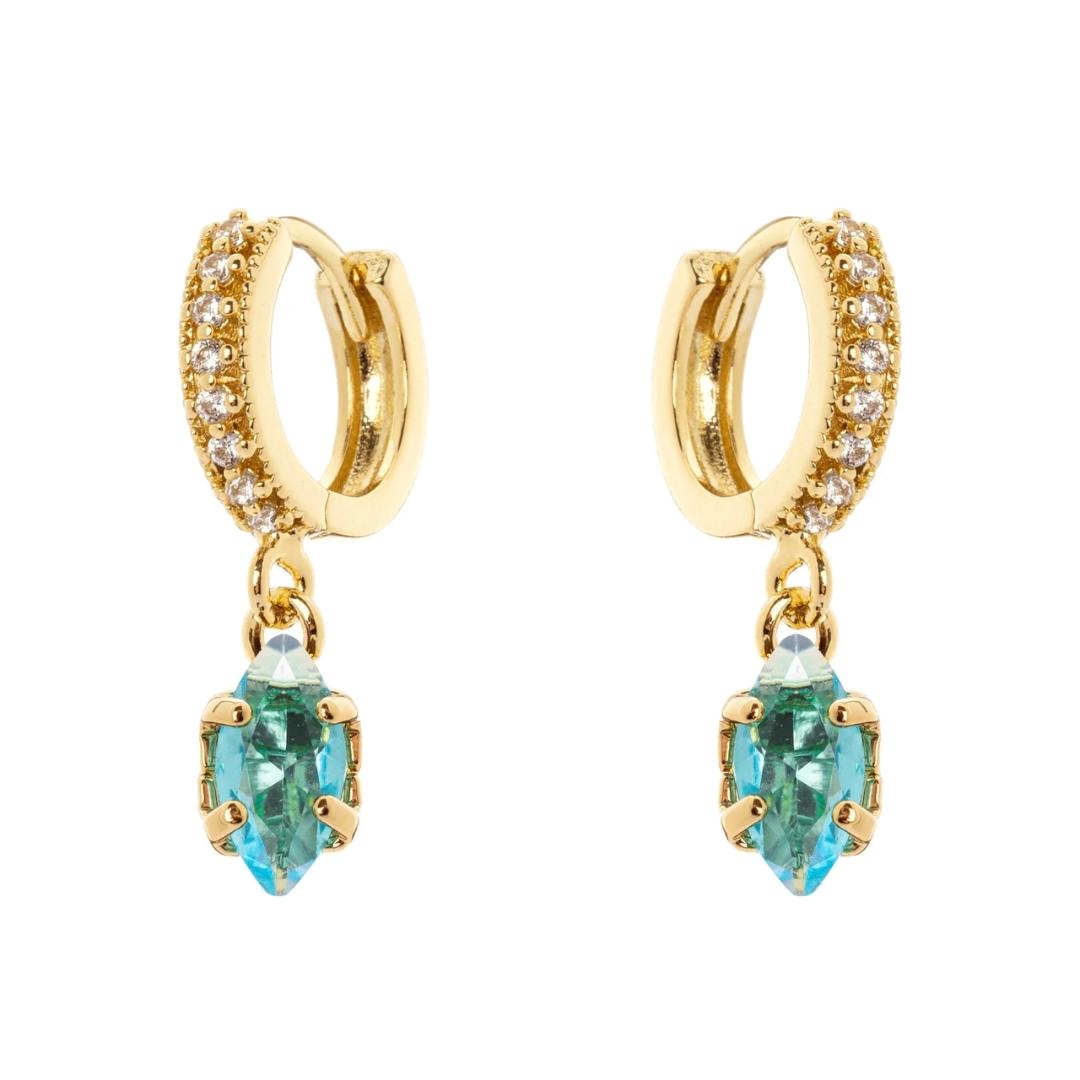 Orecchini Cerchietto e Pendente Crystalline