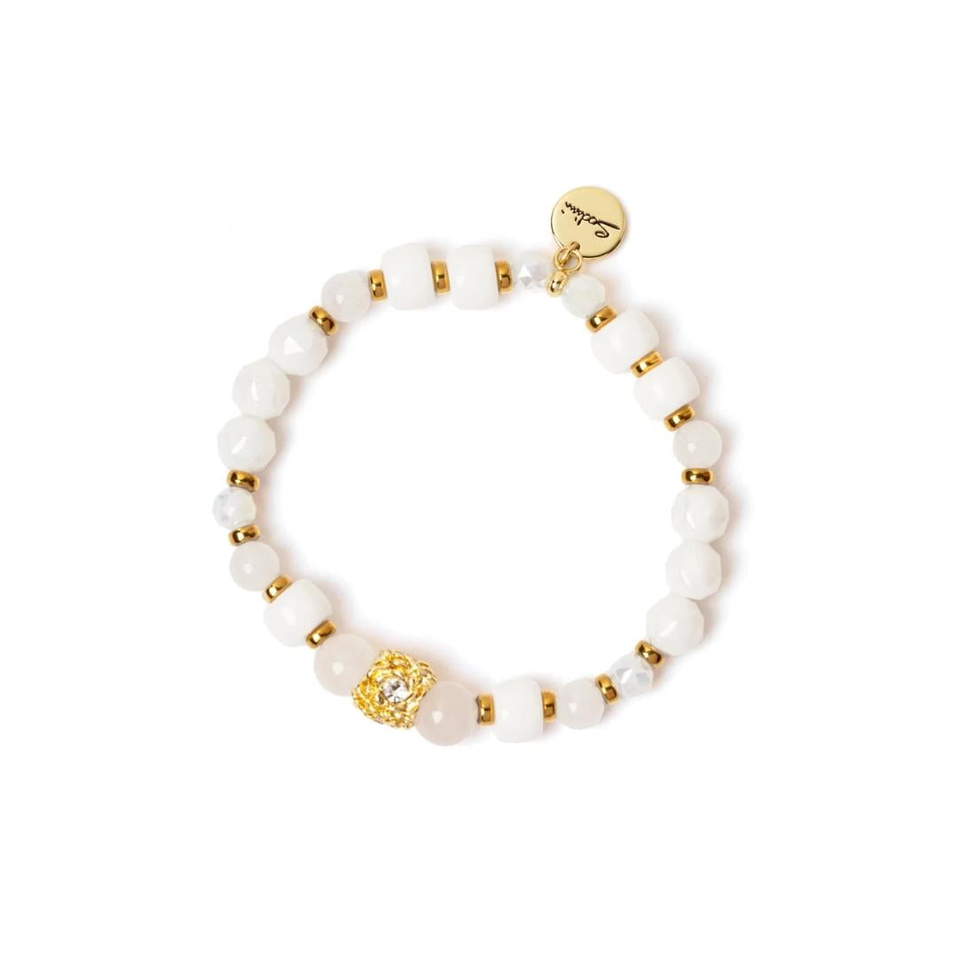 Bracciale Elastico Sfere, Anellini e Charm Summer Bouquet