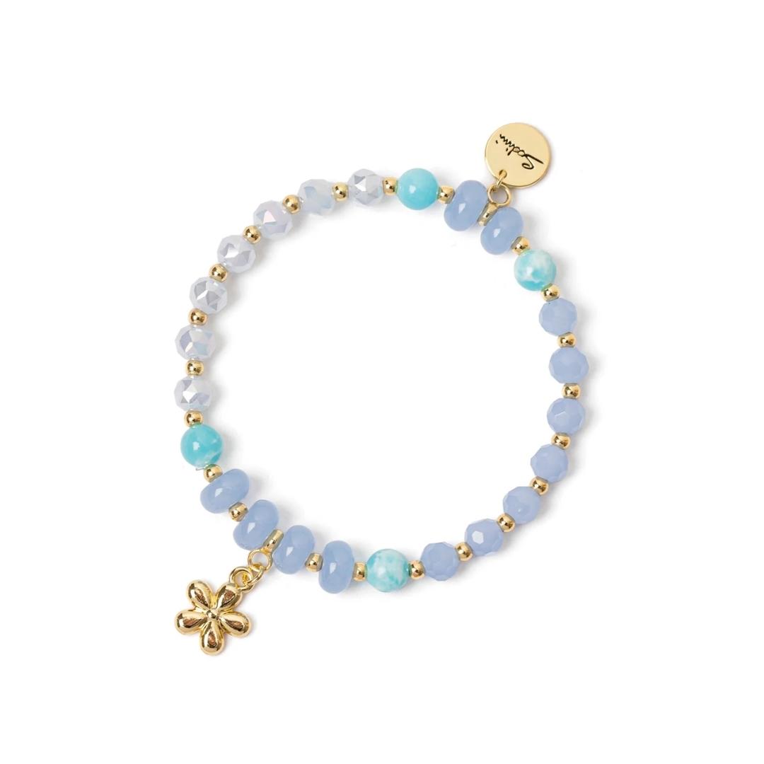 Bracciale Elastico Sfere, Mini-Boule e Fiorellino Summer Bouquet