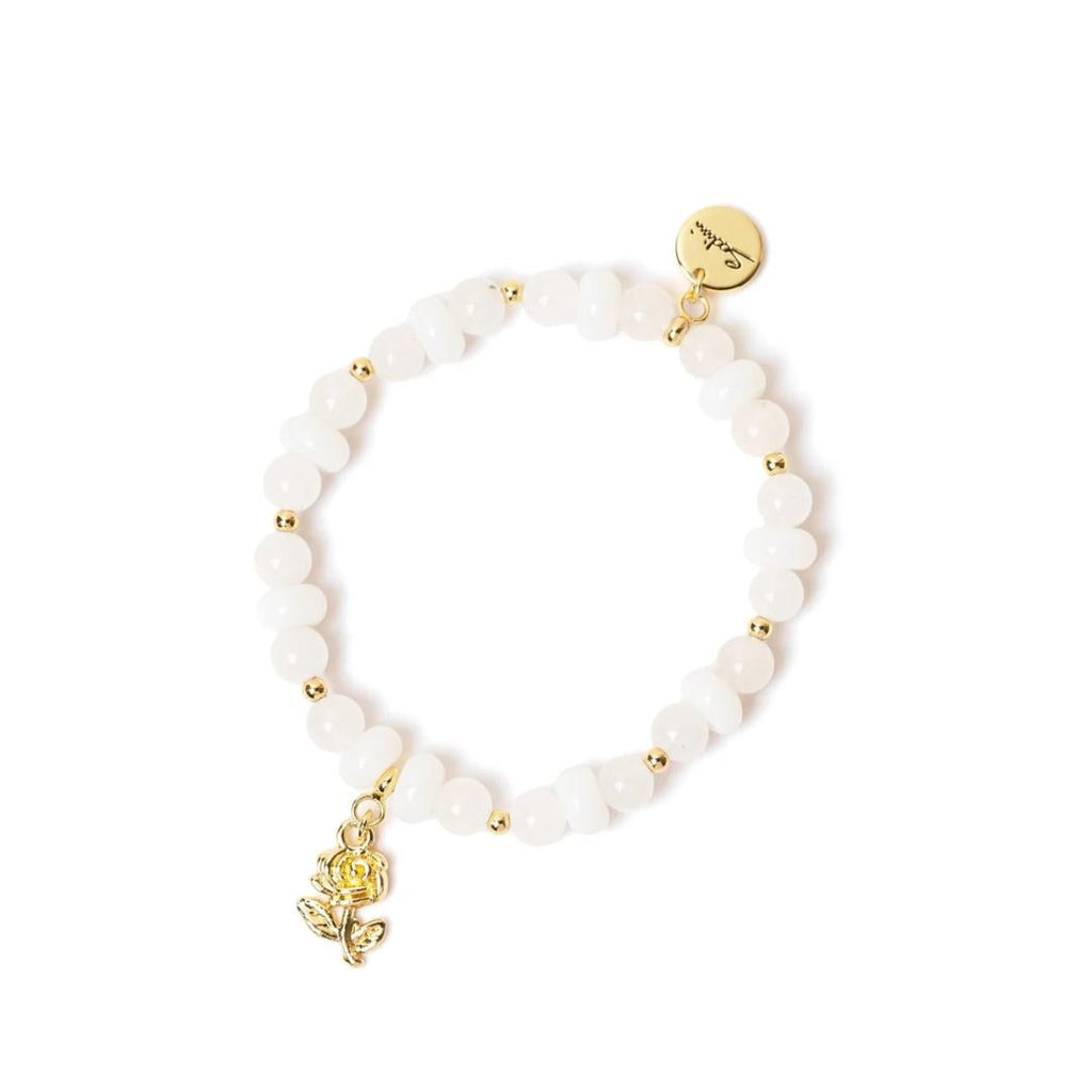 Bracciale Elastico Sfere, Anelli e Rosa Summer Bouquet