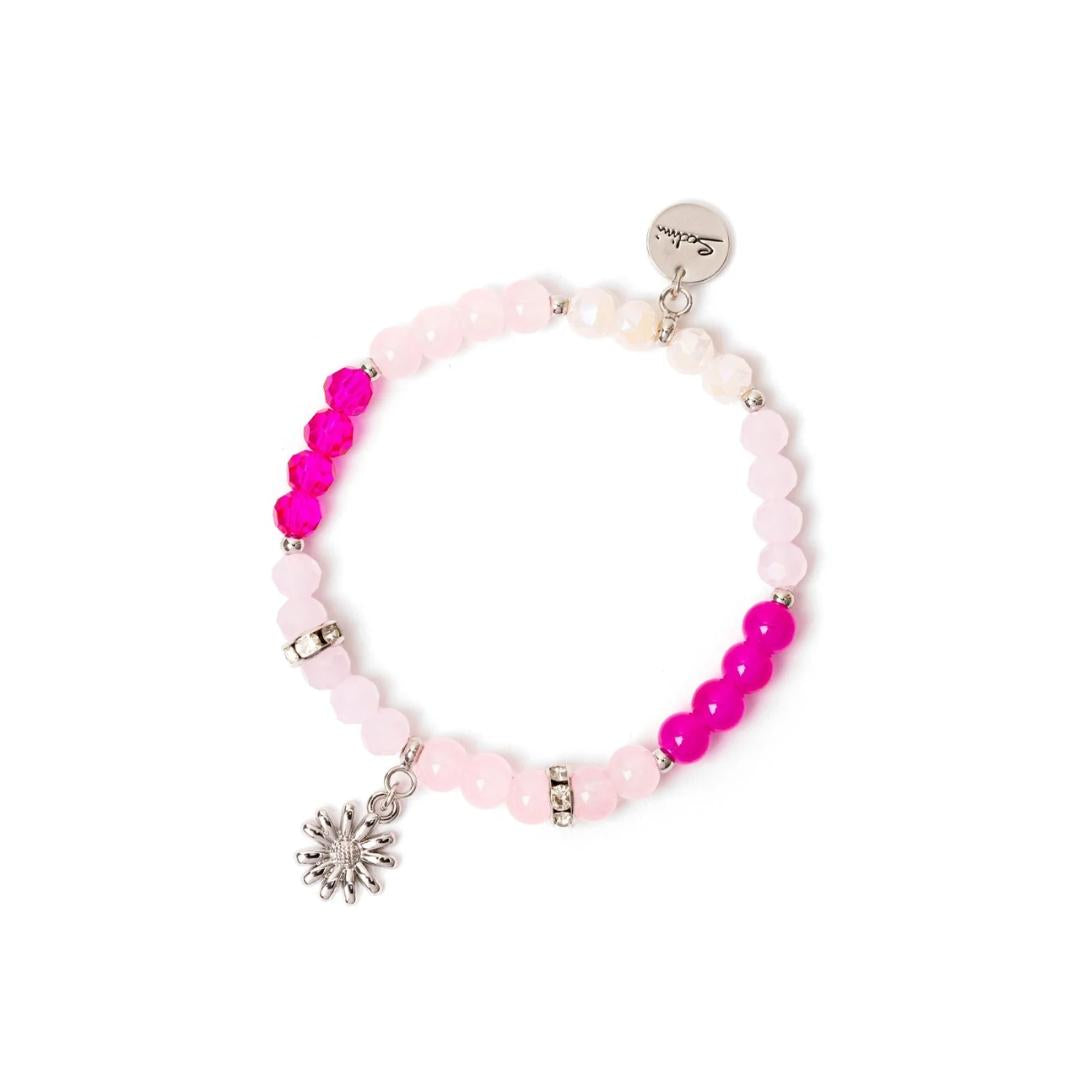 Bracciale Elastico Sfere, Anellini e Margheritina Summer Bouquet