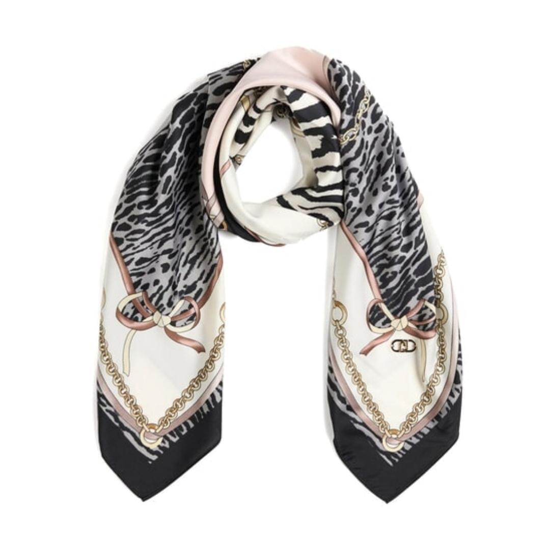 MIX PRINT Foulard con Stampa All Over