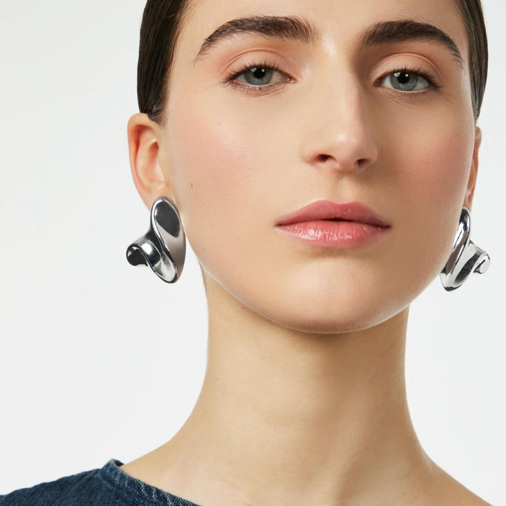 Orecchini con Elemento Tridimensionale Amaranta