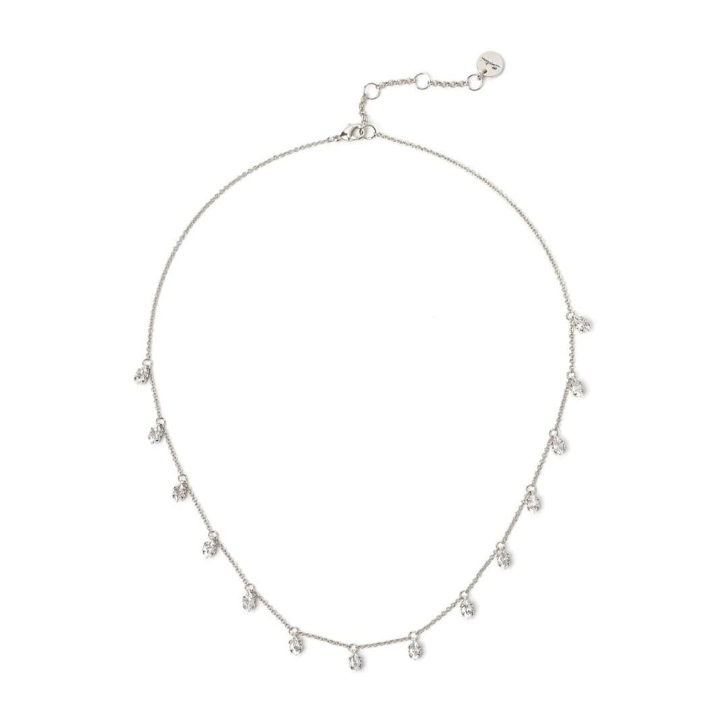 Collana Corta con Zirconi Pendenti Crystalline