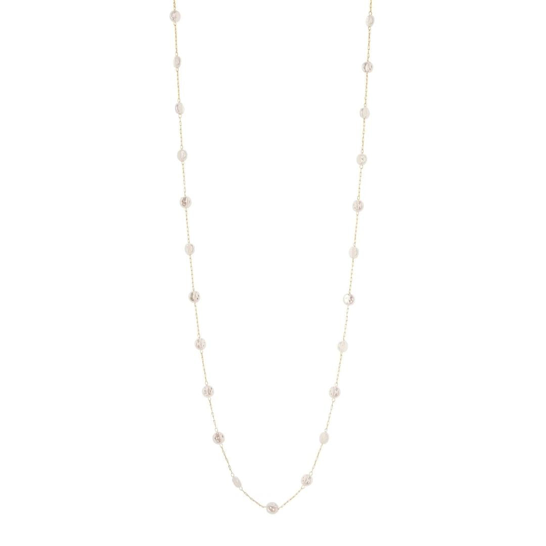 Collana Lunga con Perle Moneta Confettis
