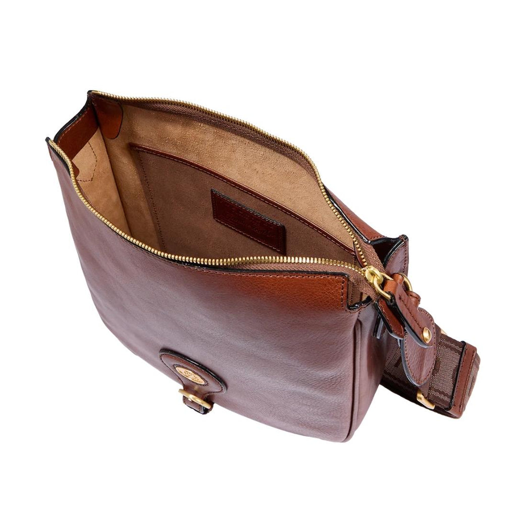 Borsa Tracolla in Pelle Donna con Chiusura Zip