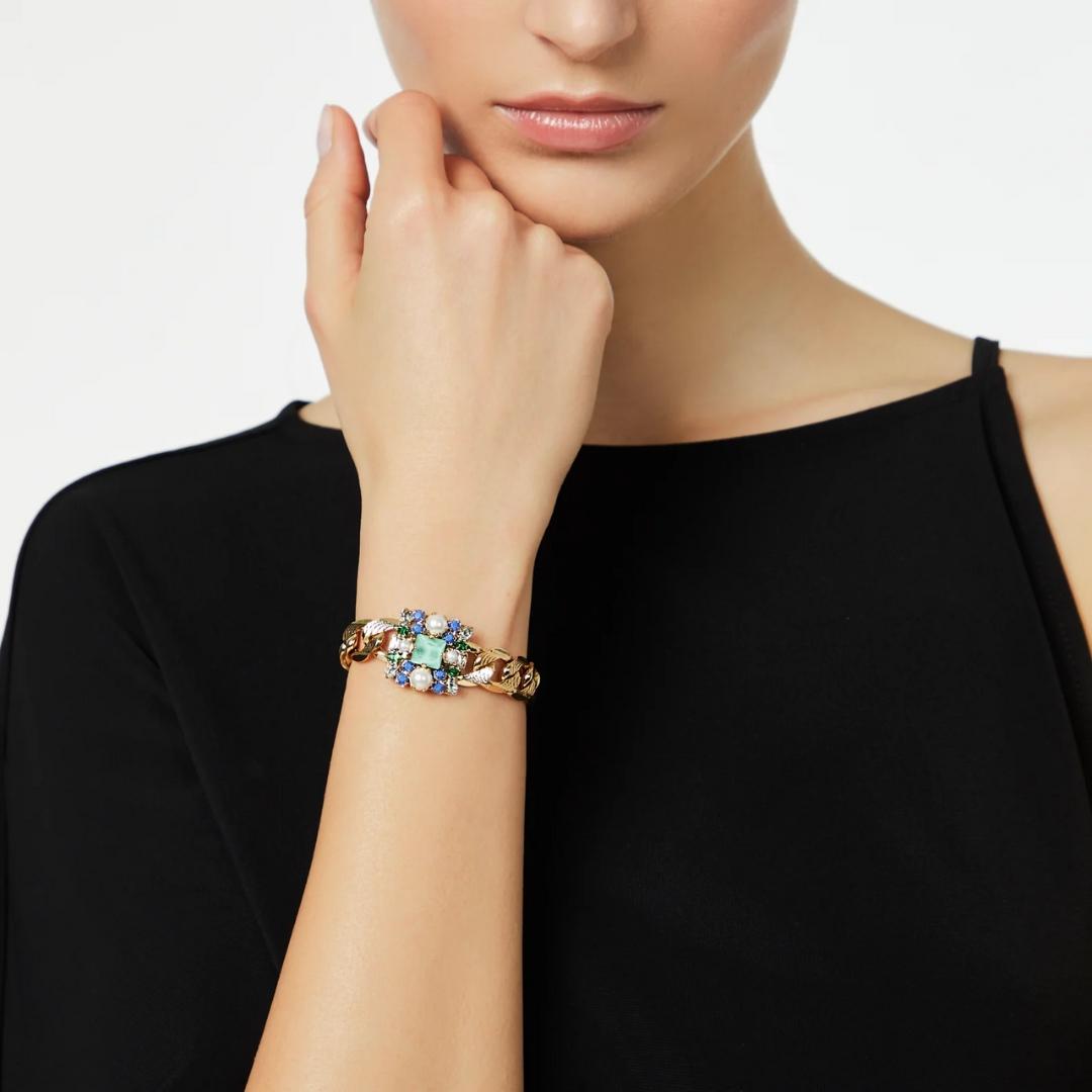 Bracciale Groumette e Charm Quadrato Sirens