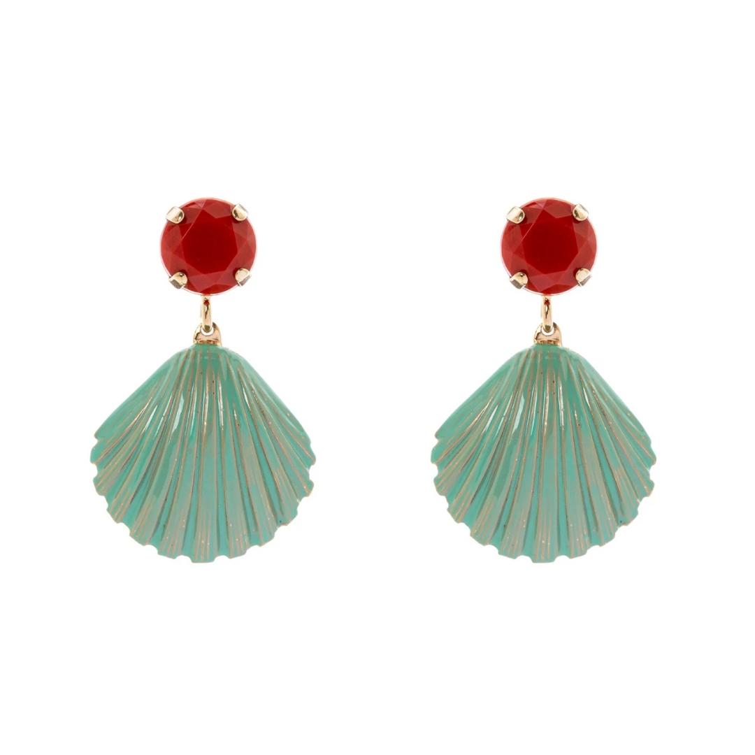 Orecchini con Conchiglia Pendente Partenope