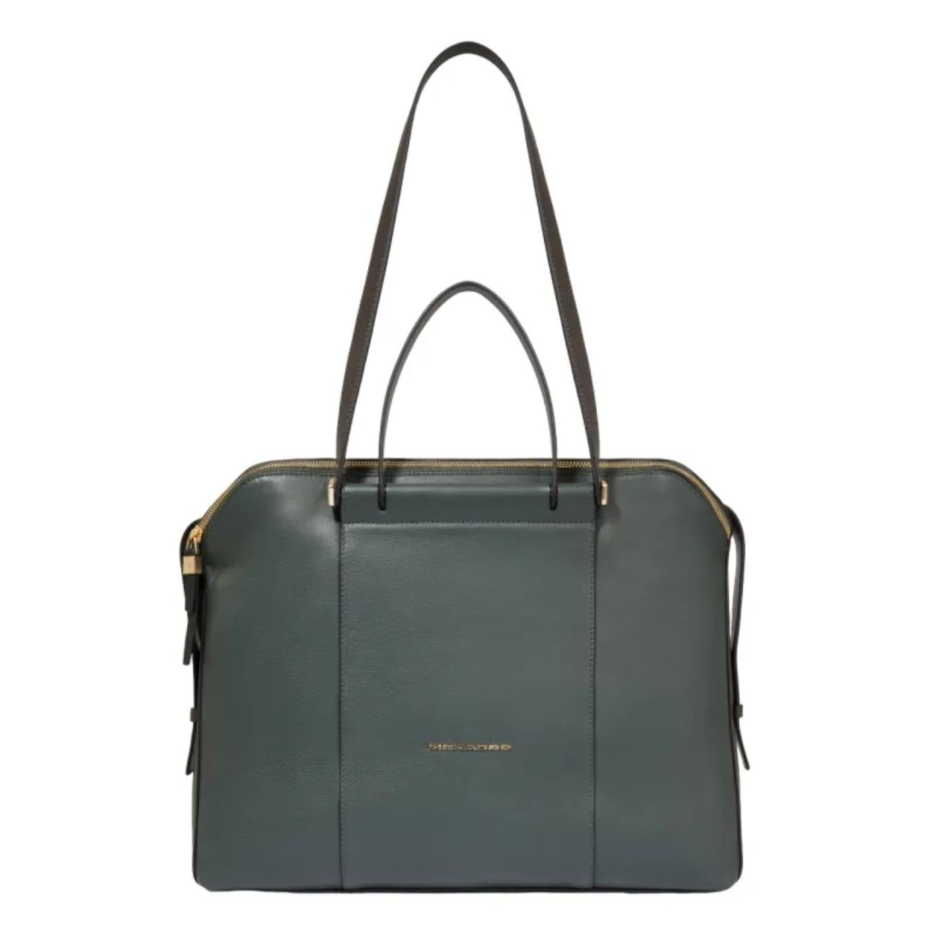 Borsa Due Manici in Pelle Circle