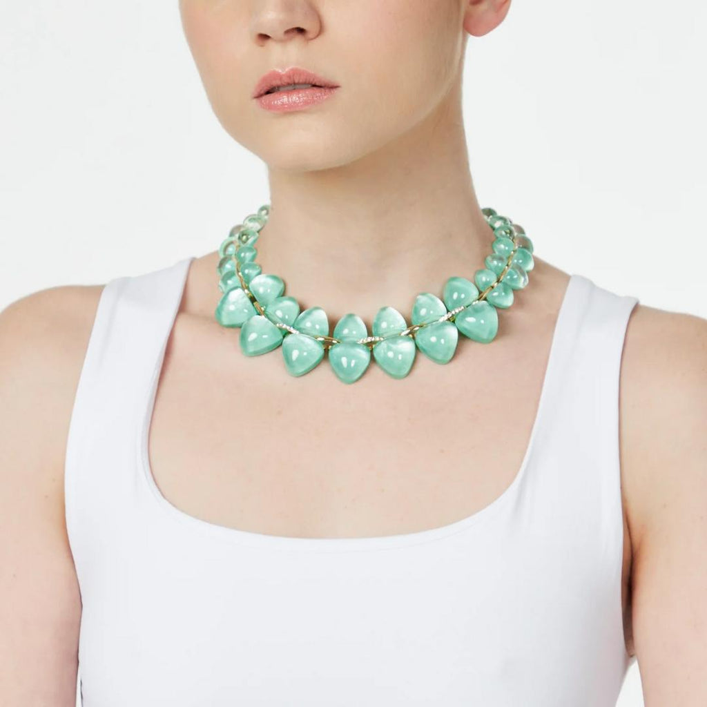 Collana Corta con Gemme a Due Dimensioni Pupa