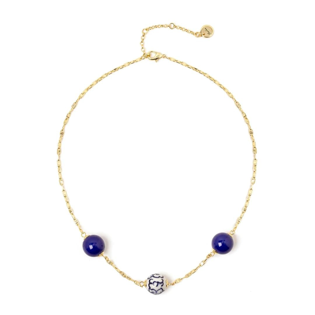 Collana Corta a Maglie Marinare e Boule Jasmine