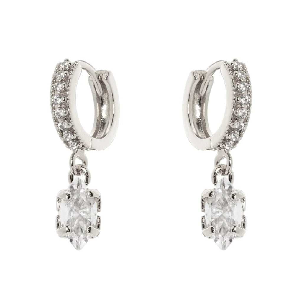 Orecchini Cerchietto e Pendente Crystalline