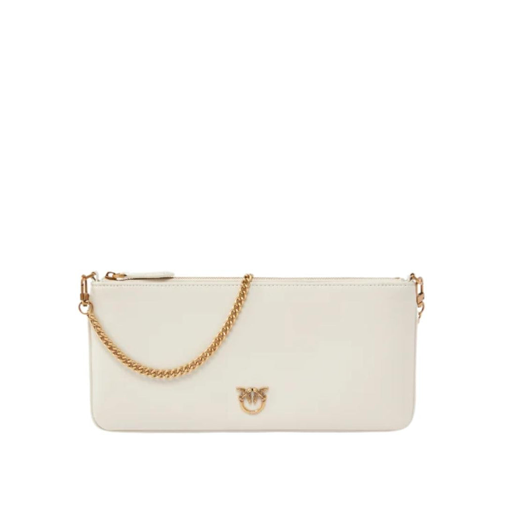 Horizontal Flat Bag in Pelle