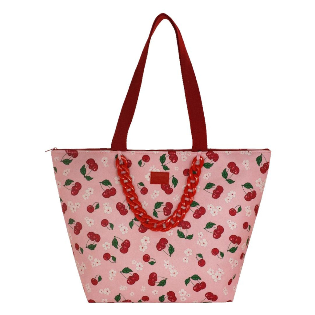 Borsa Mare L Catena Ciliegia