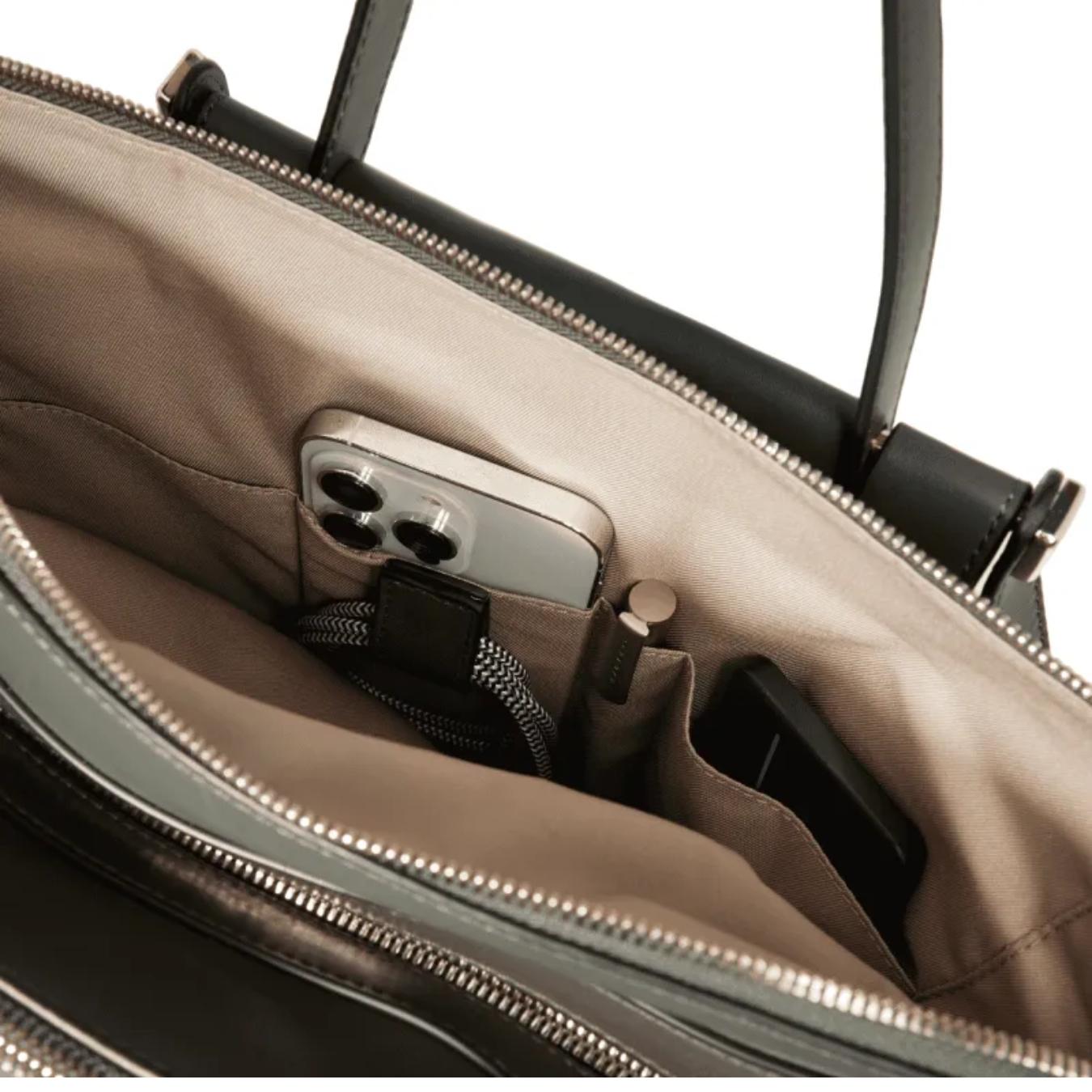 Borsa Due Manici in Pelle Circle