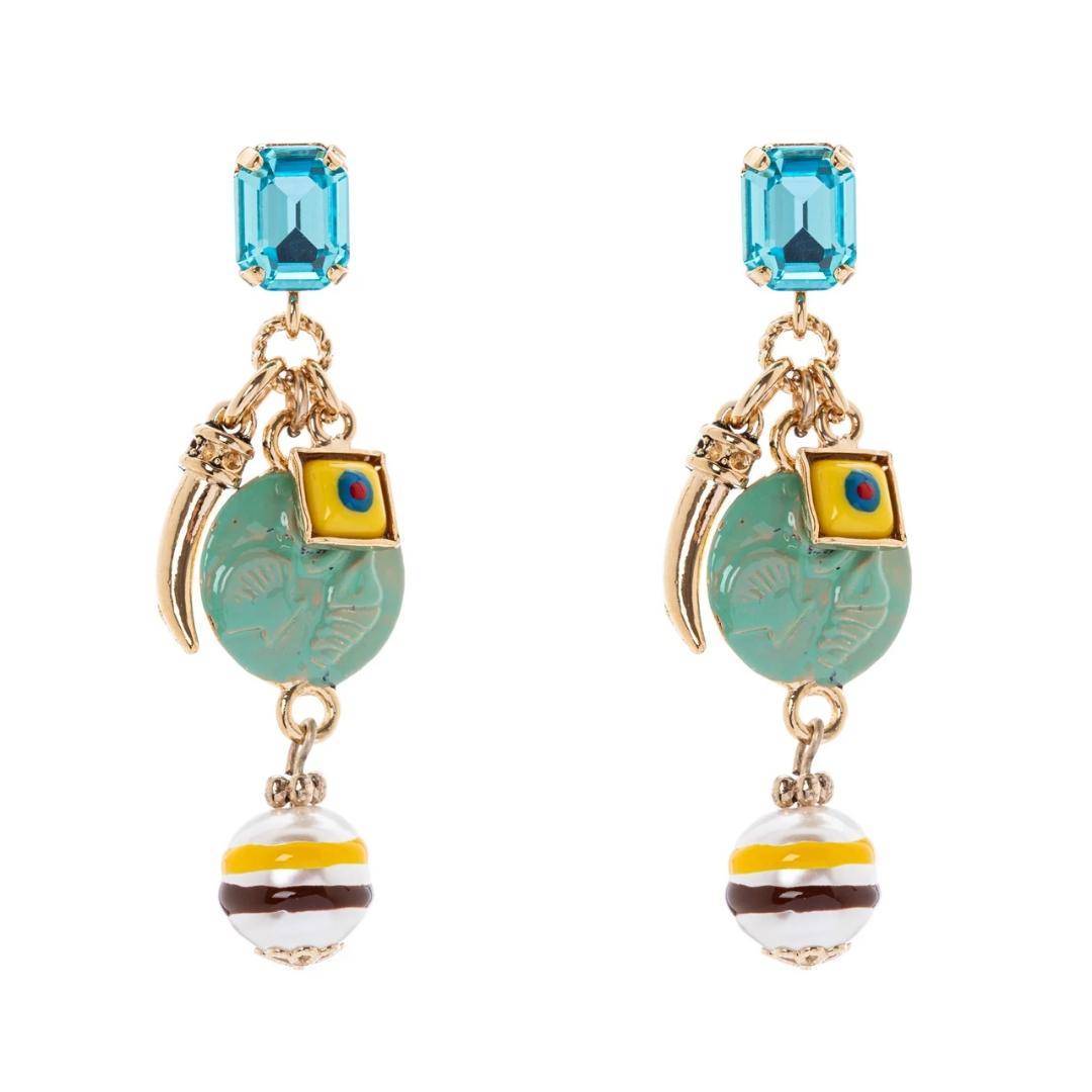 Orecchini con Cristallo e Pendenti Partenope