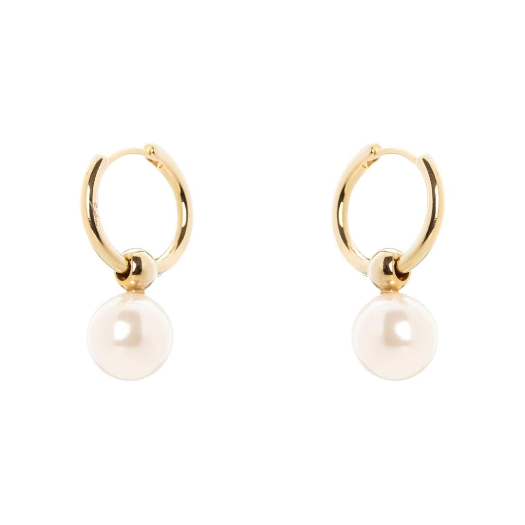 Orecchini Cerchietto e Perla Pendente Confettis