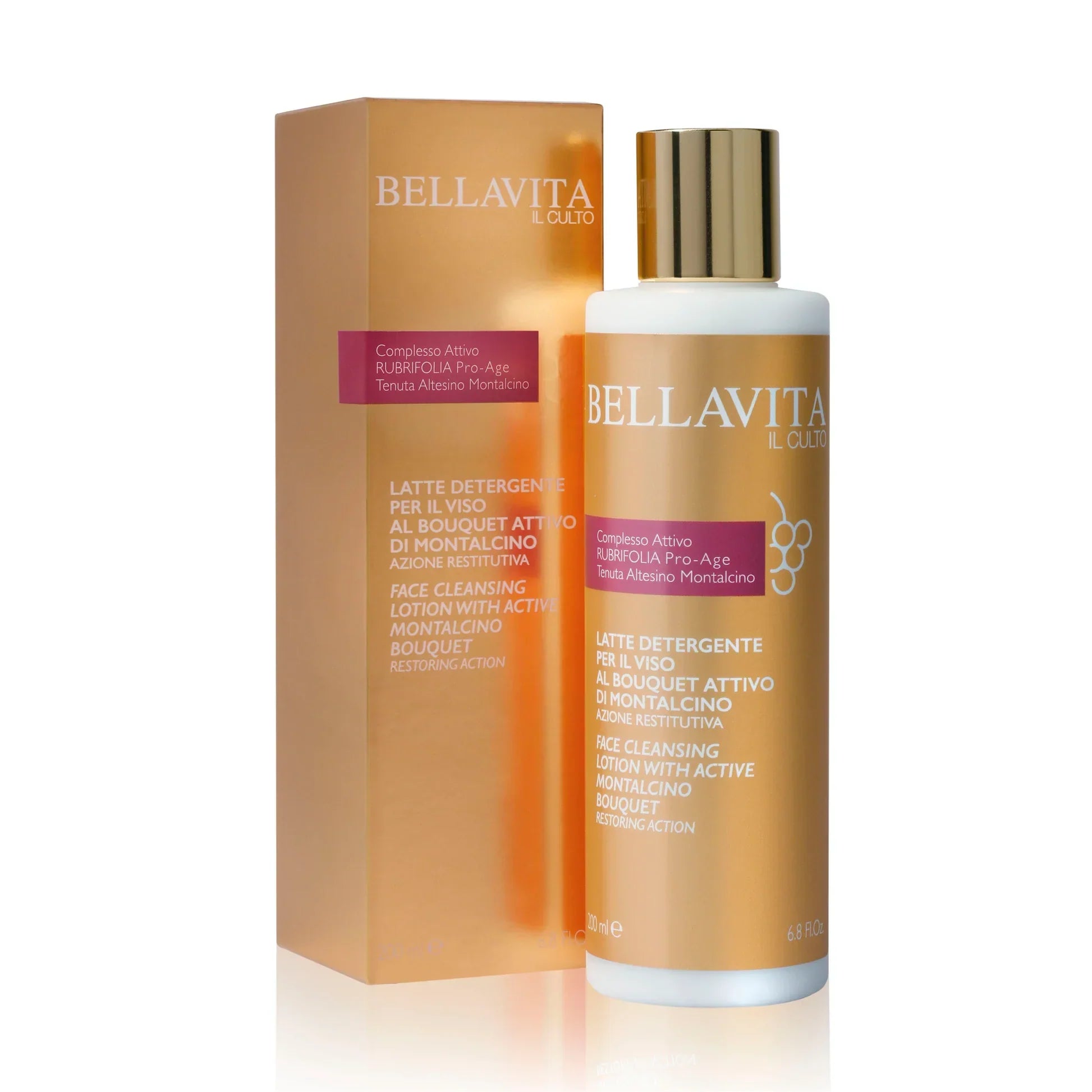 Latte Detergente Per Il Viso Al Bouquet Attivo Di Montalcino Azione Restitutiva