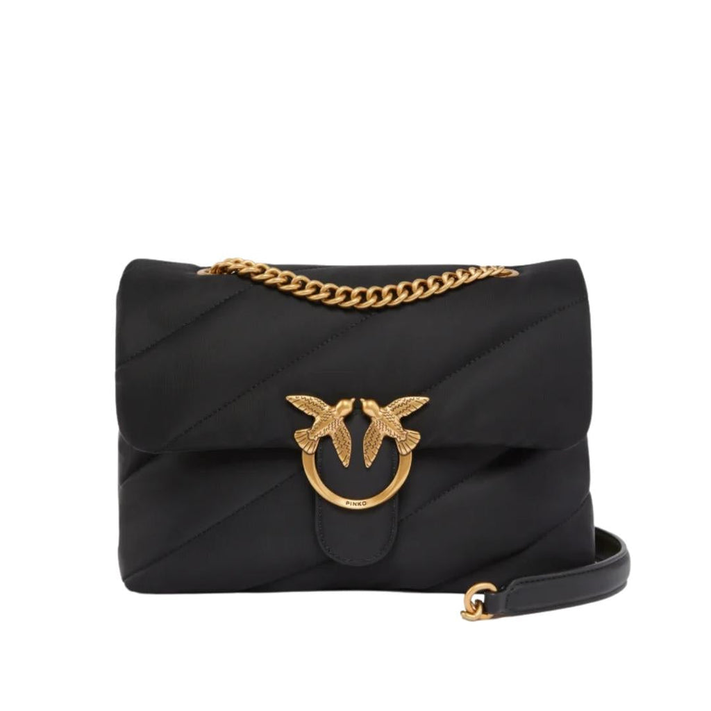 Borsa a Tracolla Media Love Bag in Tessuto Riciclato Trapuntato