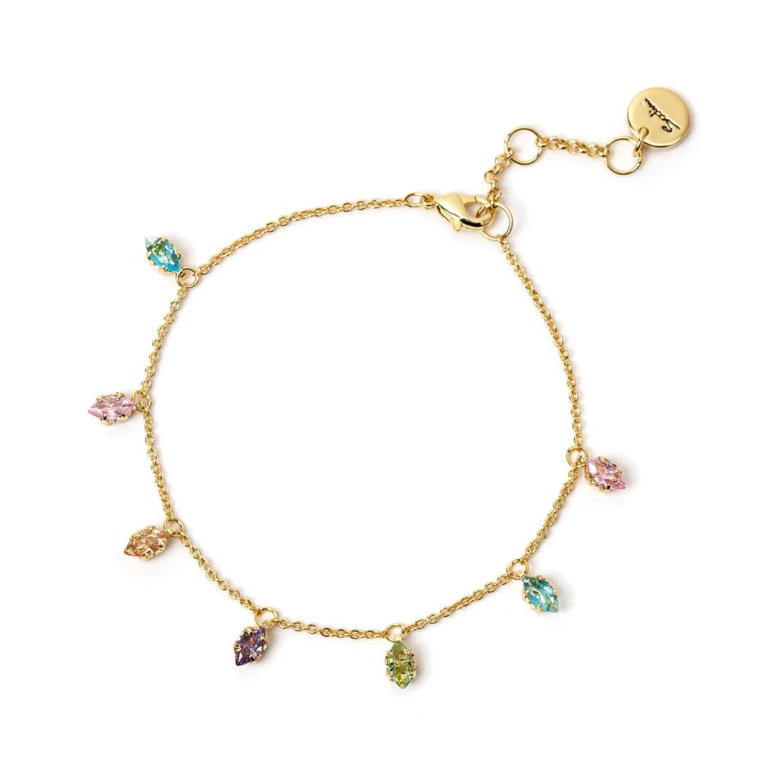 Bracciale Catena e Pendenti Crystalline